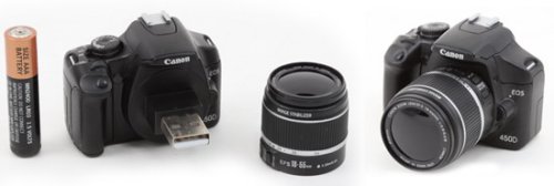 Mini Canon EOS 450D is a USB flash drive