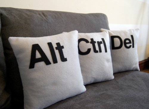 Ctrl-Alt-Del pillows