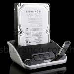 Brando's SATA HDD dock, stereo speaker, USB hub combo
