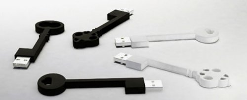 Victorian skeleton key USB drives for your Steampunked PC