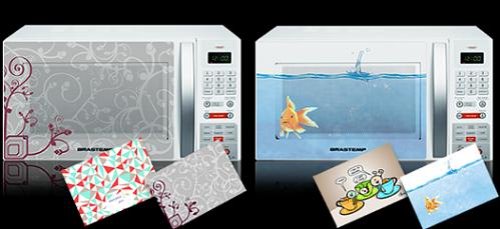 Stickers spice up your boring microwave