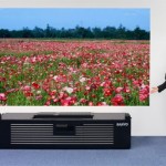 Sanyo's latest super-short focus laser projector