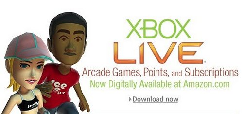 Amazon selling Xbox Live Arcade game codes