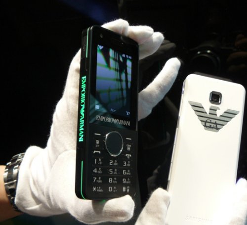 Softbank unveils Emporio Armani phone
