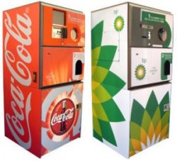 Envirobank’s reverse vending machine 