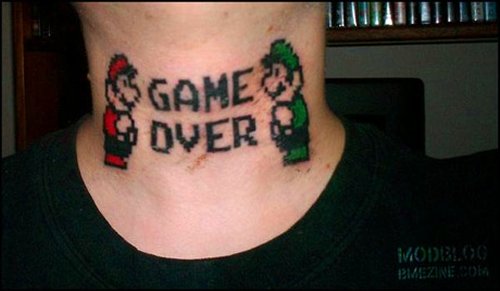 11 questionable video game tattoos - SlipperyBrick.com