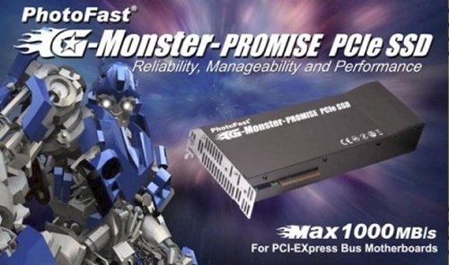 PhotoFast G-Monster-Promise PCIe SSD gets speed boost