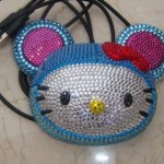 USB Hello Kitty mouse done in Swarovski crystals USB Hello Kitty mouse done in Swarovski crystals