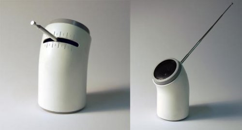 Radio Valerie has sleek curves, smokes an an antenna