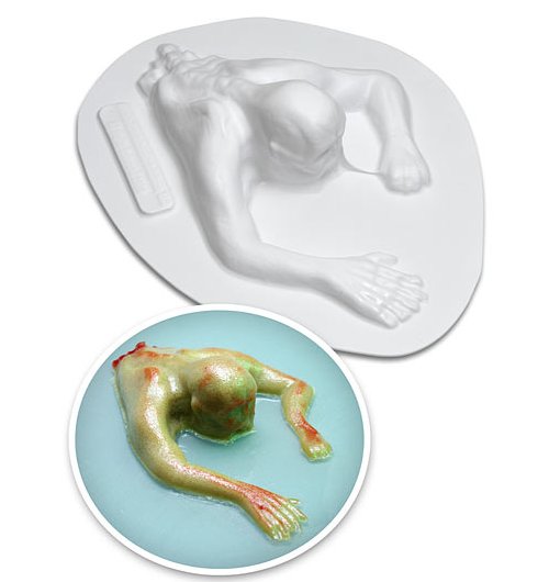 Zombie torso gelatin mold
