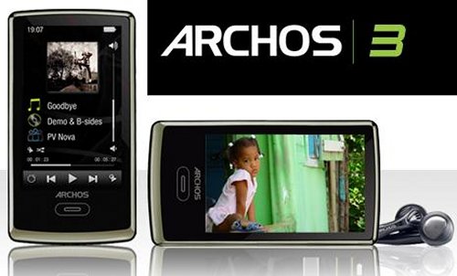 Archos 3 PMP with 8GB and “virtual wheel”