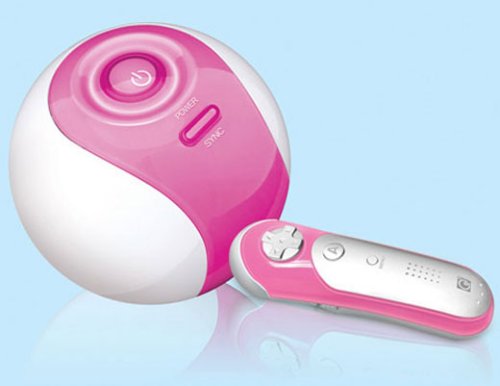 Conny Q3 sports game console: A pink, round Wii knockoff