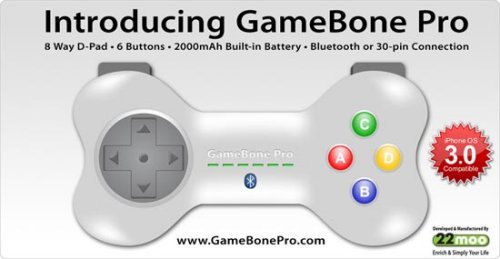GameBone Pro iPhone controller charges your iPhone while you play