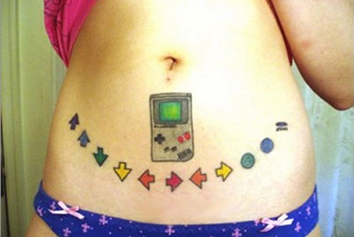 tattoos around belly button