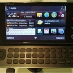 Nokia N97 mobile smartphone in black