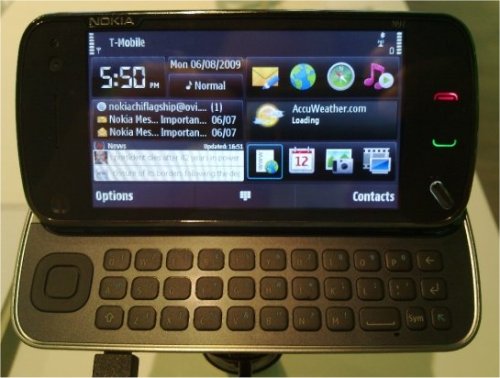 Nokia N97 mobile smartphone in black