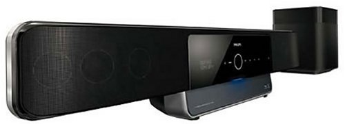 Bluray soundbar with iPhone dock from Philips