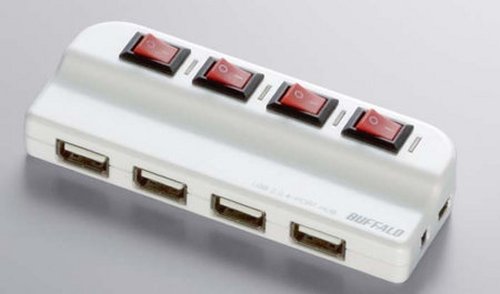 Buffalo 4-Port USB Hub/Power strip