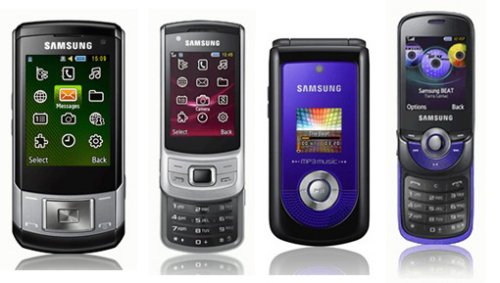Samsung releases four new handsets