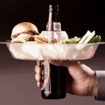 The Go Plate parks your food on your beer