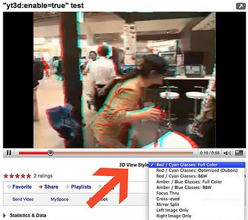 YouTube working on 3D video