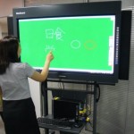Hitachi's electronic blackboards with built-in PC