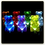 Gummi Lights are colorful, not chewy Gummi Lights are colorful, not chewy