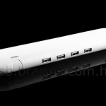 USB 4-Port hub with retractable mouse pad USB 4-Port hub with retractable mouse pad