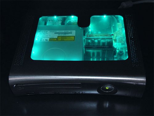 XCM black light chameleon case for xbox 360