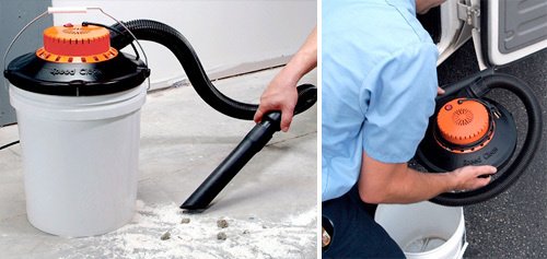 BucketVac turns 5 gallon buckets into Wet/Dry Vacs
