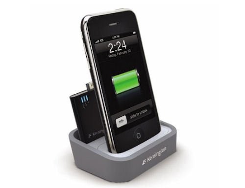 Kensington dock charges mini battery and your iPhone/iPod
