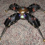 Four-legged spider bot controlled using Wii Nunchucks