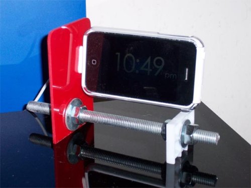 Nuts and Bolts iPhone stand