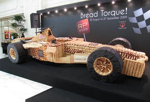 Asia’s largest race car made from bread