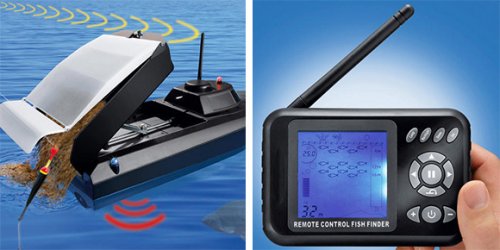 remote control boat with underwater camera