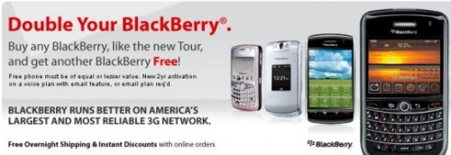Verizon BOGO Blackberry promotion is back