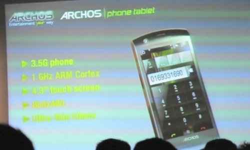 Archos Android Phone Tablet on video