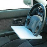 Laptop Steering Wheel Table is a bad idea