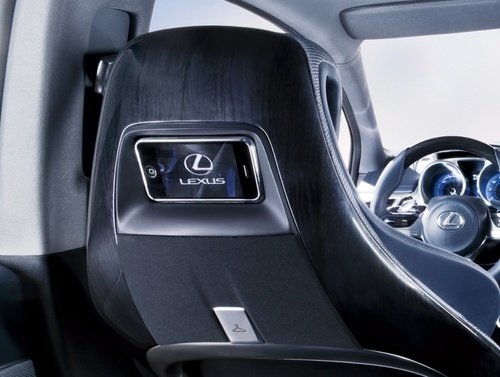 Lexus LF-Ch concept sports headrest-mounted iPhone docks ... Lexus LF-Ch concept sports headrest-mounted iPhone docks ...