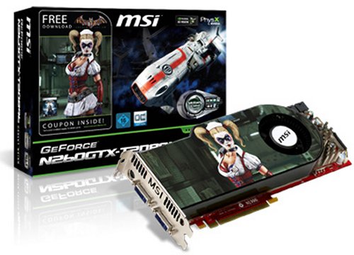 MSI N260GTX Batman: Arkham Asylum graphics card