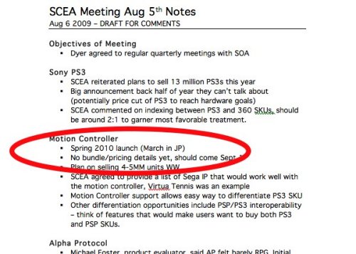 PS3 Motion Controller coming in March?