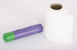 Haunted toilet paper roll plays the sounds of the undead