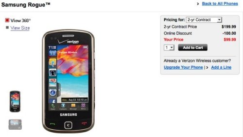 Verizon releases the Samsung Rogue U960 and Intensity U450