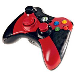 Red and Black XBox 360 controller for your XBox 360 Elite
