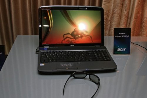 Acer Aspire 5738DG 3D notebook launched