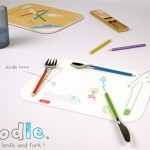 Foodle is a fork, knife and spoon that lets you doodle