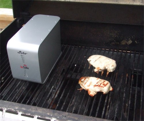 ioSafe heating on grill