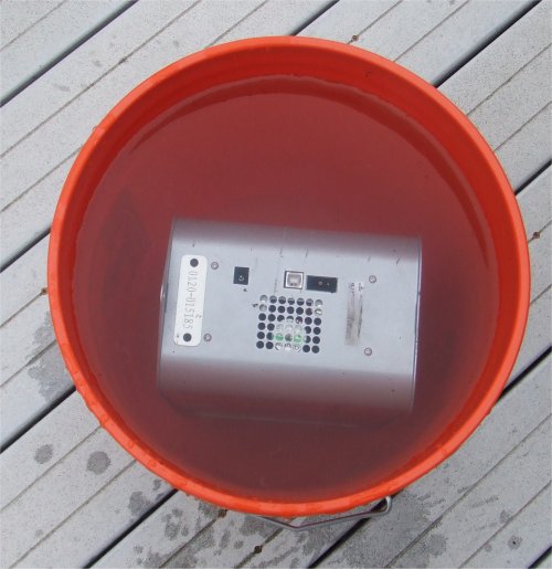 ioSafe completed submerged underwater after heating