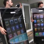 42″ Flatscreen TV turned into a working iPhone costume