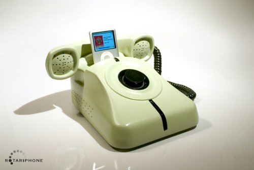 Rotary phone iPod dock